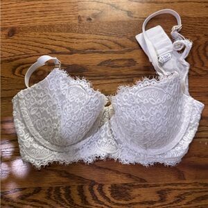 Aerie Lace Underwire Bra - White